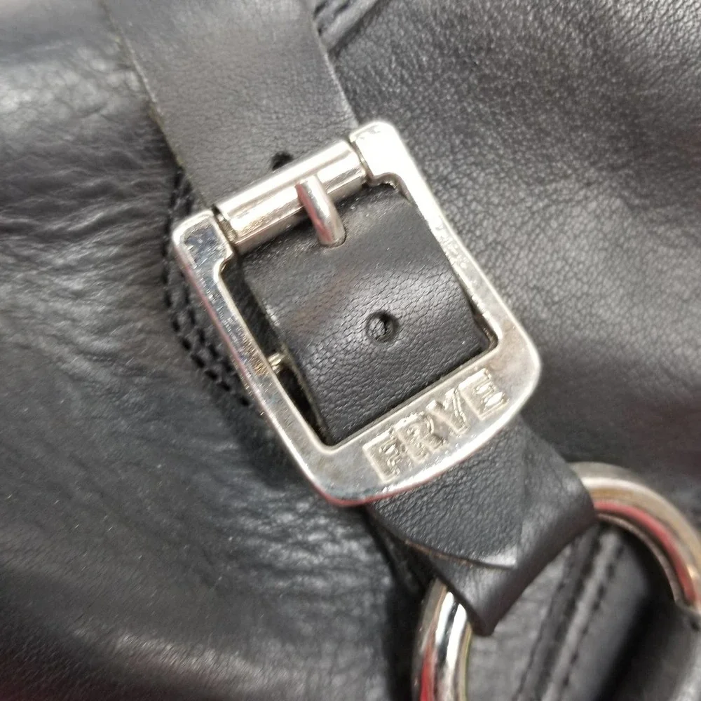 Frye Black Leather Harness Boots - Picture 5 of 12